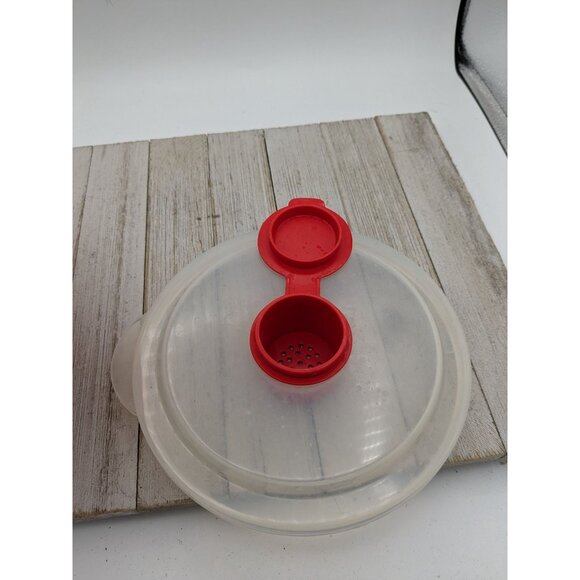 Vintage Pampered Chef Corn Popper Microwave Popcorn Popper Rubber Collapsible - Picture 6 of 7